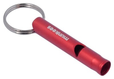 Munkees 3393 брелок-свисток Whistle Small Alu red