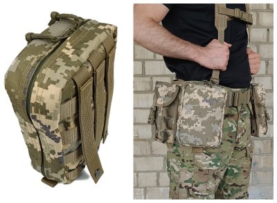Підсумок аптечка тактична MOLLE піксель ЗСУ MM-14 для РПС, разгрузки або жилету
