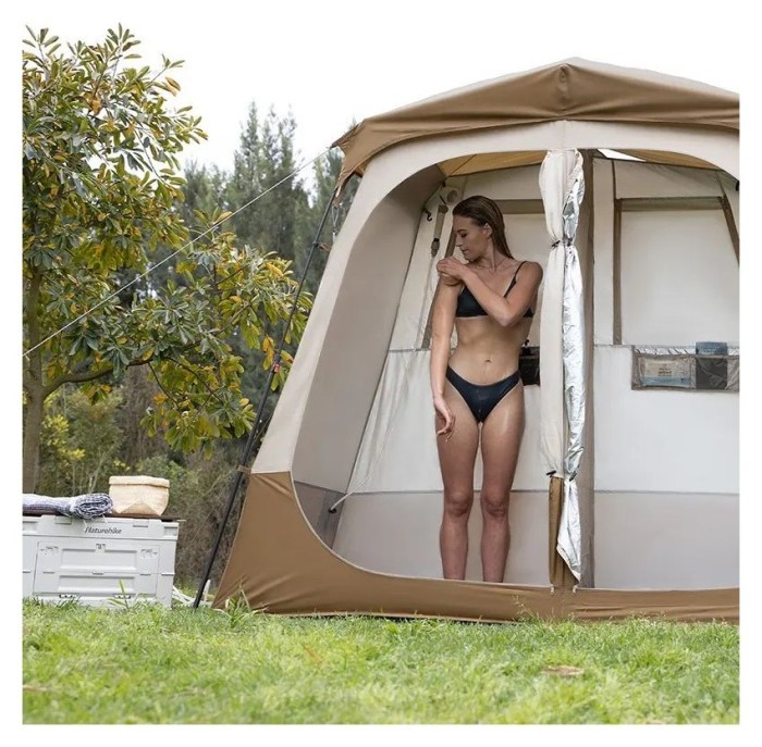 Душовий намет зонований Naturehike NH22ZP006, коричневий