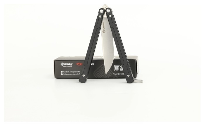 Нiж-метелик (балiсонг) Ganzo G766-BK