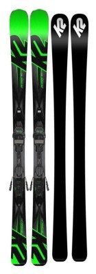 Лижі гірські (комплект) K2 IKONIC 80+M3 11 TCX LIGHT 170см Black/green (10B0007.140.1+10B1006.140.1)