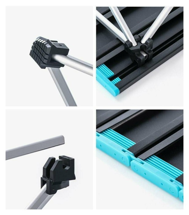 Cтіл розкладний Naturehike  NH19Z008-Z, алюміній, Розмір L, чорний