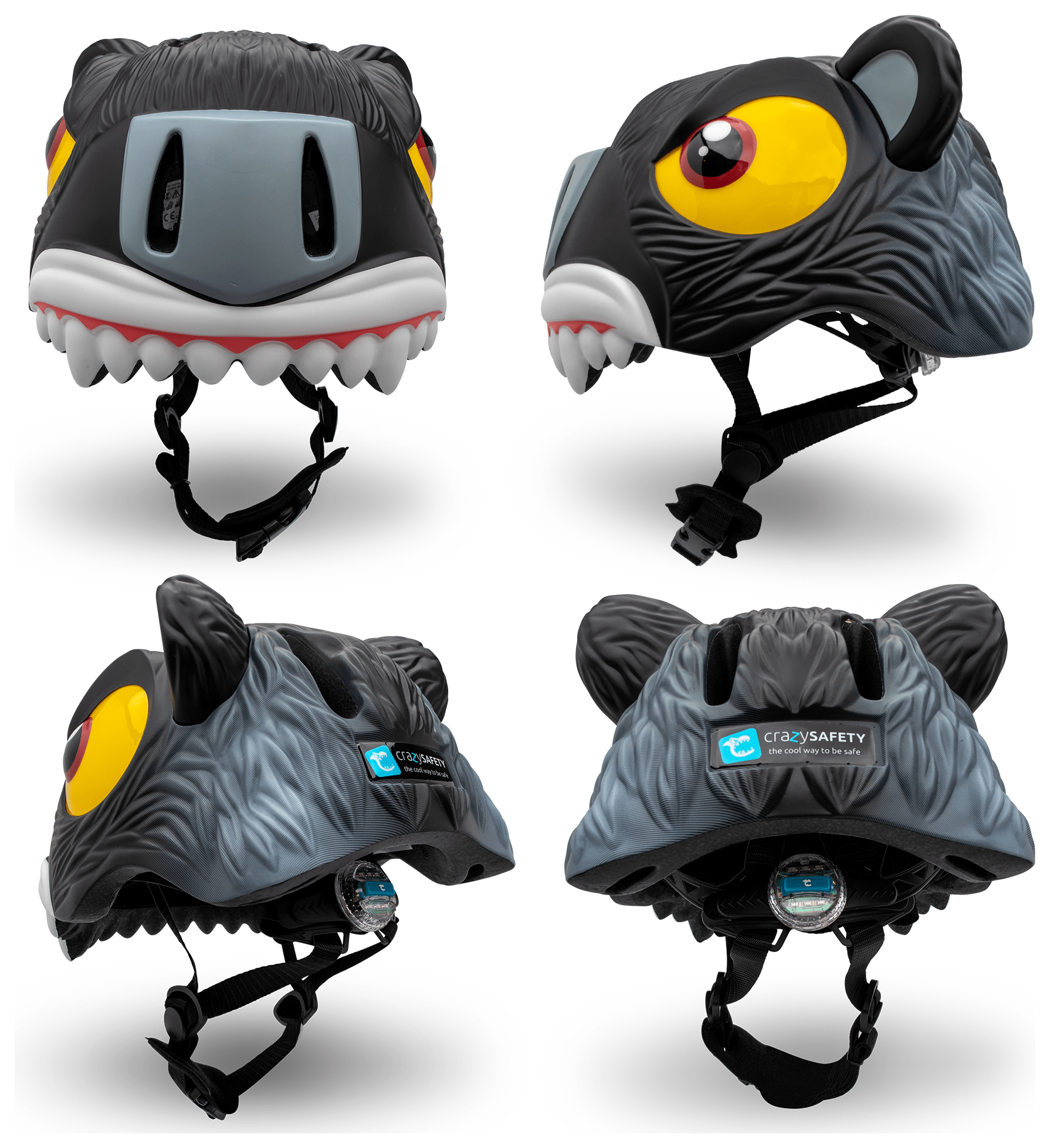 Шолом Crazy Safety Black Tiger