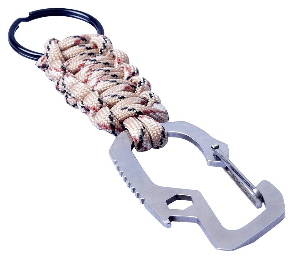 Munkees 6462 брелок Multi-Function Paracord beige
