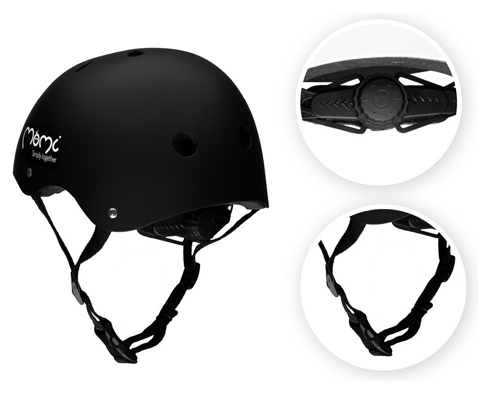 Велосипедний шолом MoMi MIMI Mat Black