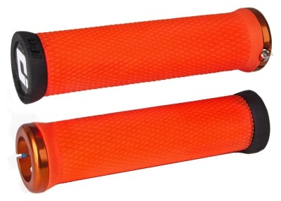 Грипси ODI Elite Motion, V2.1 Lock-On, Orange w/Orange Clamp, помаранчеві з помаранчевими замками