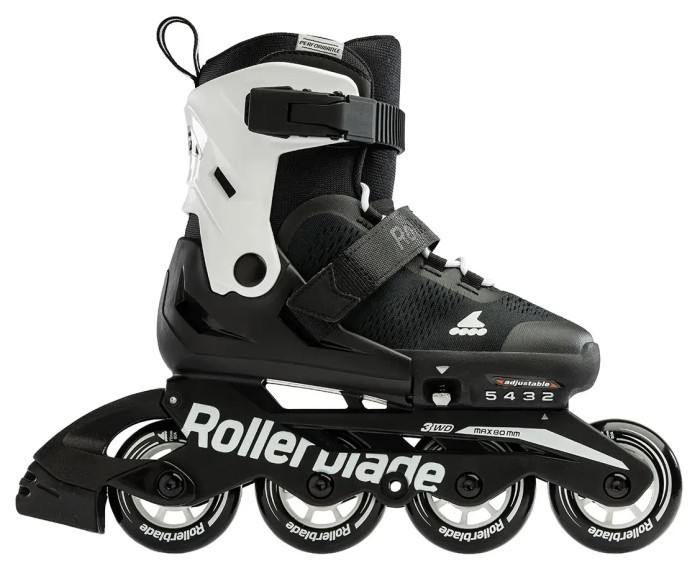 Ролики дитячі Rollerblade Microblade Black White 2023