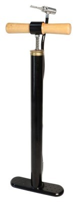 Насос підлоговий ручний VLT QT-019 Пластик чорний з коричневим AV (Schrader)