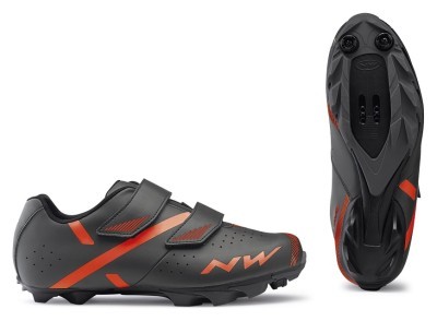 Туфлі велосипедні Northwave SPIKE 2 M 40 (7.5US) Anthra/orange (80192029) O