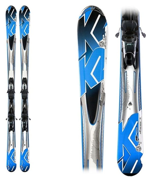 Лижі гірські (комплект) K2 A.M.P. Stinger M2 10.0+кріплення MOD 10.0 M2 146см Blue/grey (1020009.122.1+1021011.122.1)