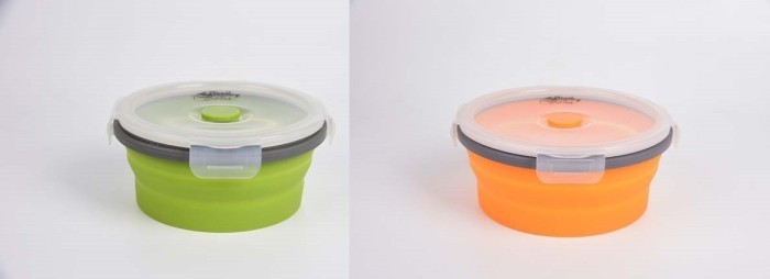 Контейнер TRAMP складний силіконовий з кришкою защіпкою 550мл, Помаранчевий