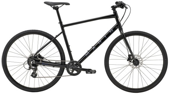 Велосипед 28" Marin Presidio 1 рама - M 2025 Gloss Metallic Black/Charcoal/Blue