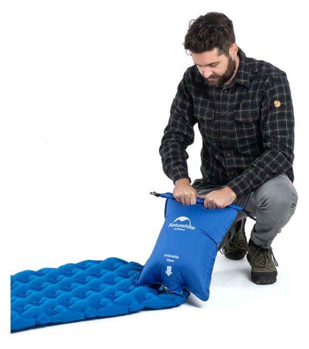 Герметичний мішок для накачування матрацу Naturehike FC-10 NH19Q033-D blue