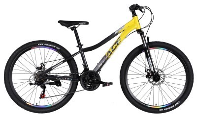 Велосипед ST 26" SPACE AURORA DD FR рама-13" жовто-чорний 2026