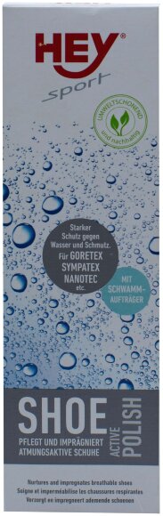 Водовідштовхуюче просочення для взуття HeySport Activ-Polish 75ml, Чорний