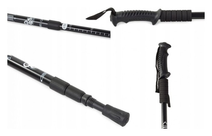 Палиця для скандинавської ходьби EasyFit Energia чорна