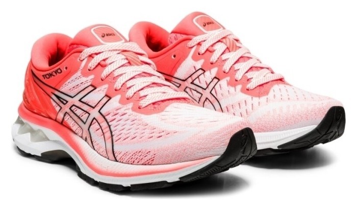 Кроссовки для бега Asics 1012A948 Gel-Kayano 27 Tokyo White White Sunrise Red 2021