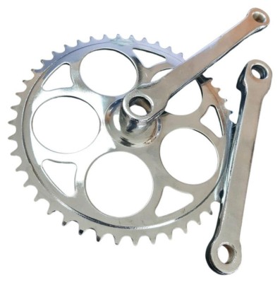 Шатун Сталь L170мм 46T під квадрат VLT . срiблястий