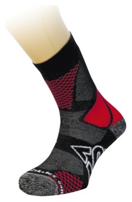 Носки для туризму чоловічі K2 SKATE FITNESS L Black/red (9387)