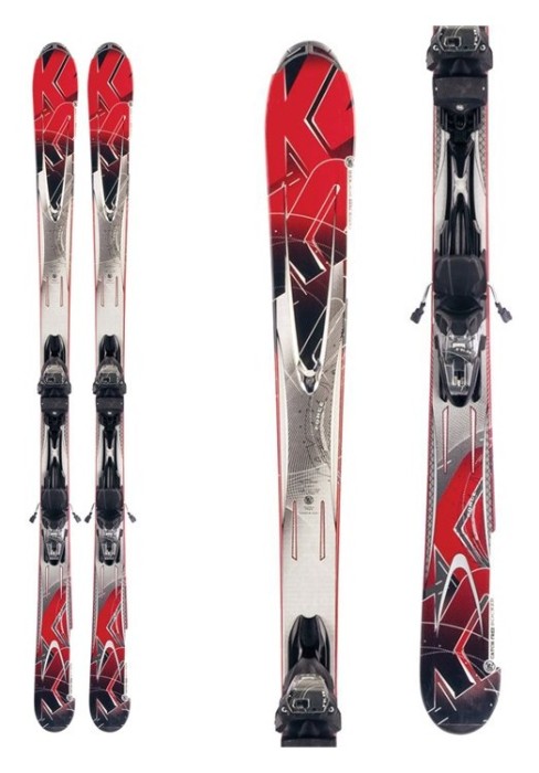 Лижі гірські (комплект) K2 A.M.P. Force M3 10.0+кріплення MOD 10.0 M3 160см Red/black/white (1020008.140.1+1021008.140.1)