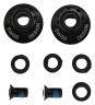 Набір ексцентриків кафа Micro SR Mushroom Screws black Фото - 1