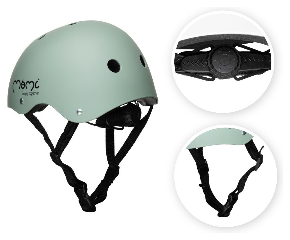 Велосипедний шолом MoMi MIMI Mat Green