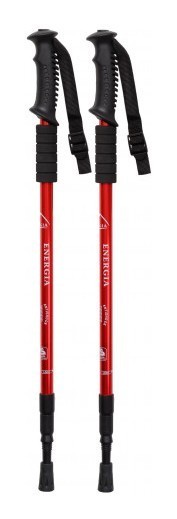 Палиця для скандинавської ходьби EasyFit Energia червона