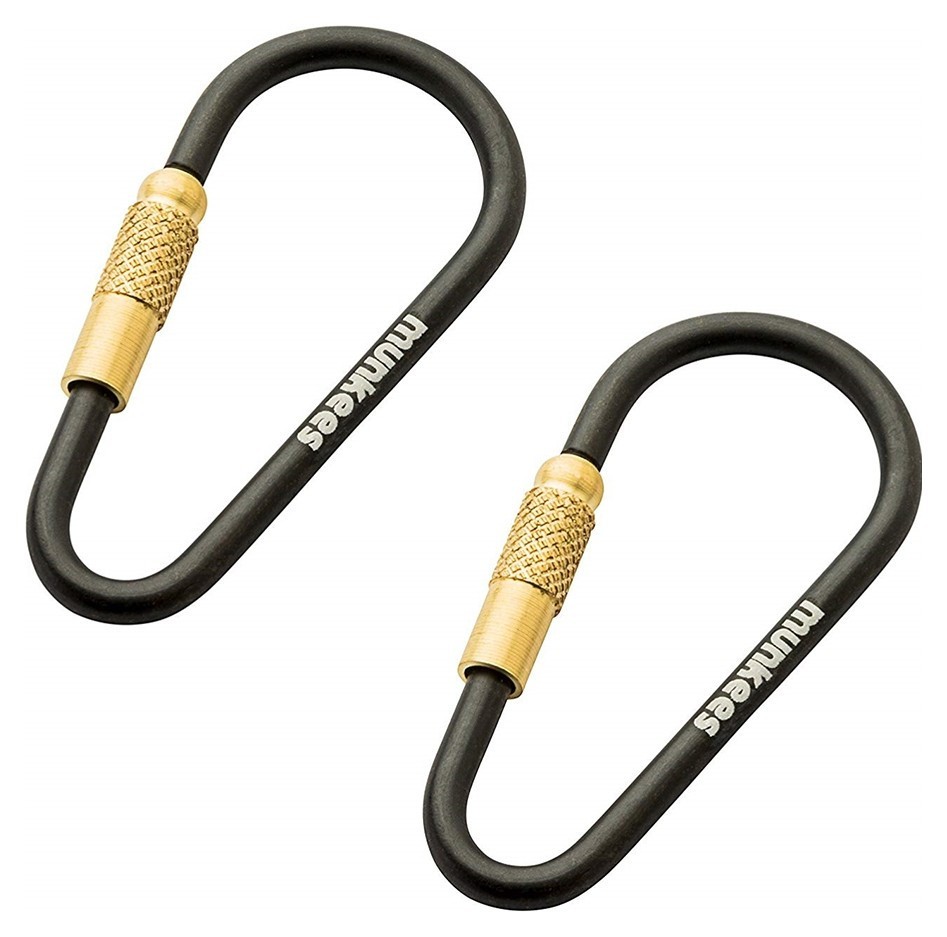 Munkees 3201 карабін Mini Link 3 мм x 48 мм (пара) black