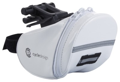 Сумка підсідельна Cycledesign QR PU White (BG0138)