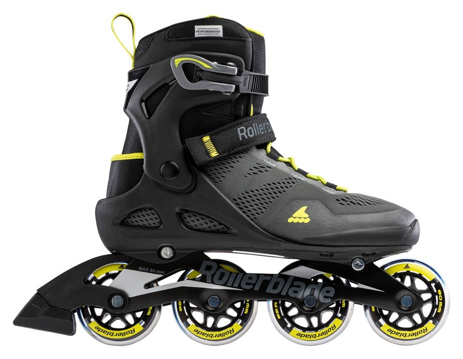 Роликові коньки для дорослих Rollerblade MACROBLADE 80 M 39 (7US) 250мм Black/lime (07100600)