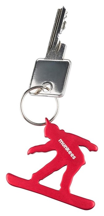 Munkees 3495 брелок-відкривальник Snowboarder red