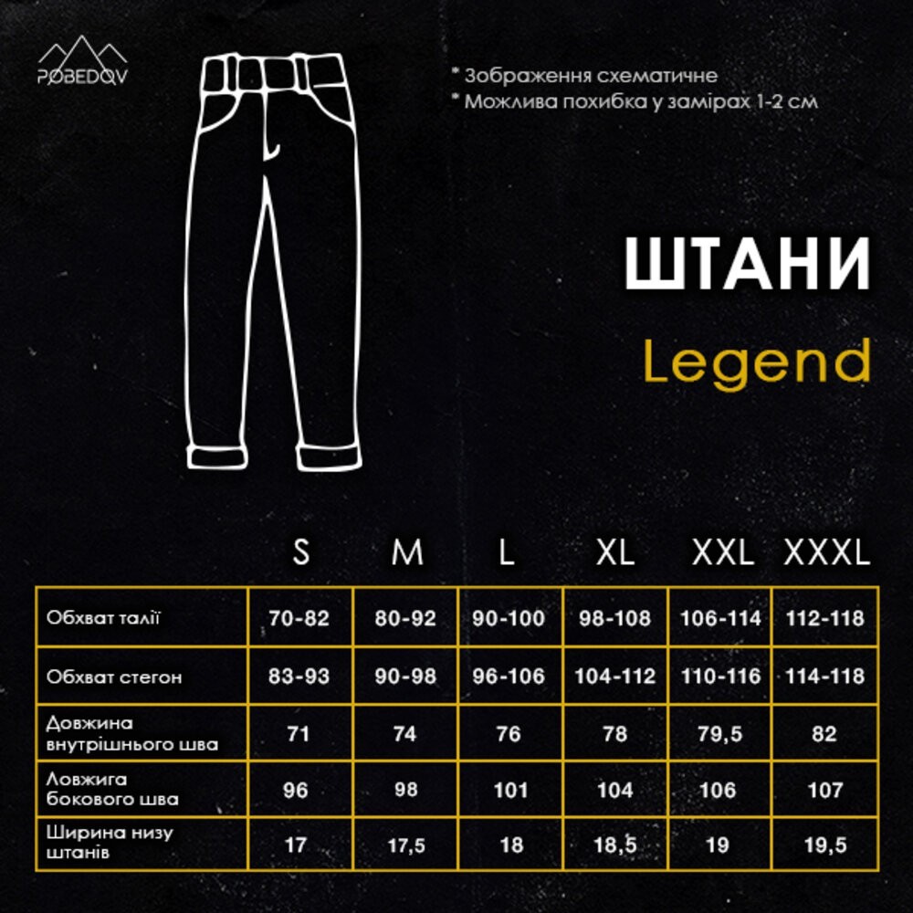 Темно-сині штани демісезонні для чоловіків. Штани Pobedov Legend сині з костюмки