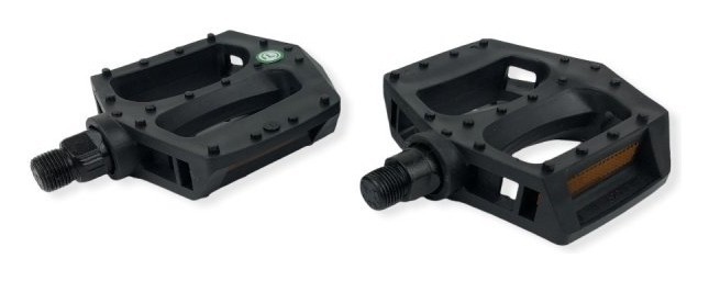 Педалі ROU BMX HF-701 9/16" (105x102x23mm) пластикові, чорні