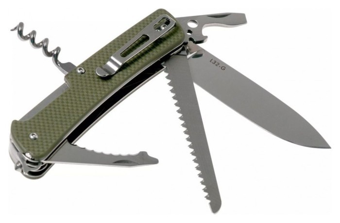 Багатофункціональний ніж Ruike Criterion Collection L32 зелений