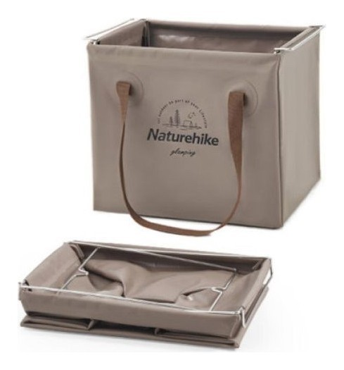 Складаний контейнер для води з ПВХ Naturehike CNH22SN002, 20л, світло-коричневий