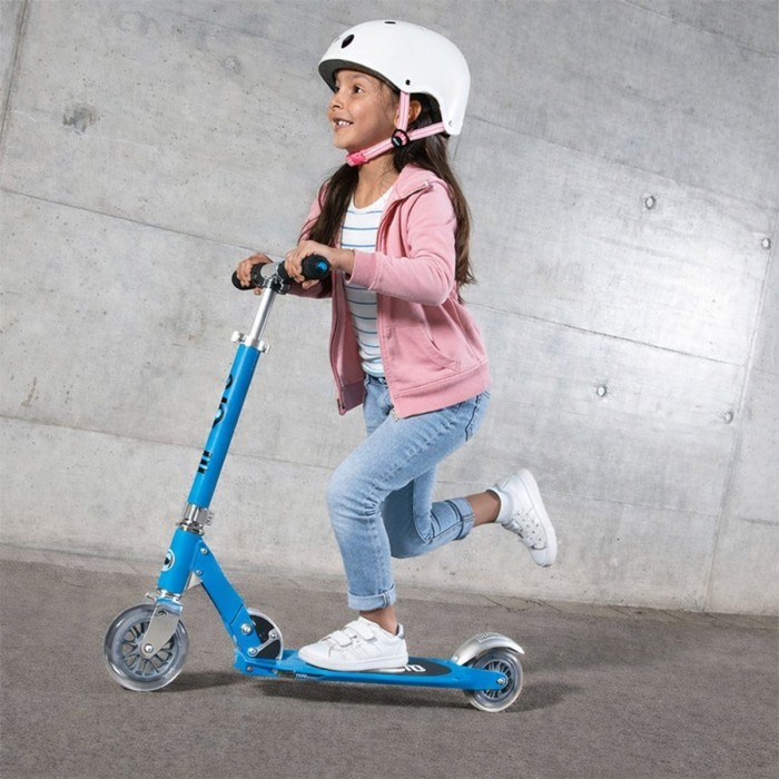 Самокат MICRO серії "Sprite" - БЛАКИТНИЙ ОАЗИС (складаний, до 100 кг (kg), двоколісний)