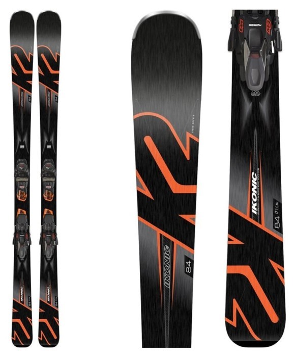 Лижі гірські комплект K2 IKONIC 84+M3 12 TCX LIGHT QUIKCLIK 170см Black/grey/orange (10C0006.242.1+10C1003.142.1)