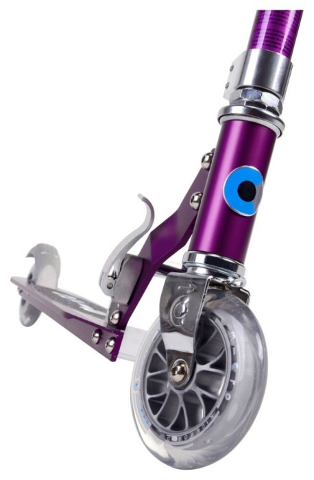 Самокат MICRO серії "Sprite" - ПУРПУРОВИЙ МЕТАЛІК (складаний, до 100 kg, двоколісний)
