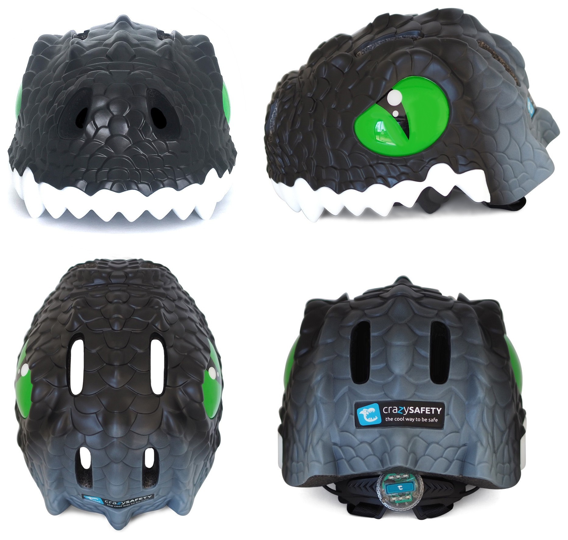 Шолом Crazy Safety Black Dragon