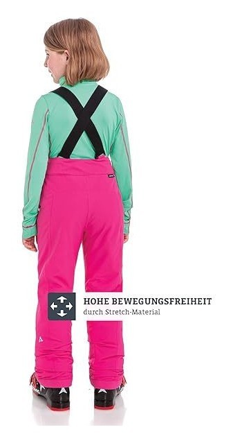 Штани лижні утеплені для дівчат Schoeffel SKI PANTS BIARRITZ2 152 Pink yarrow 3030 (10-30196) V