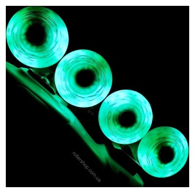 Сяючо-іскристі колеса Flying Eagle Lazerwheelz-Sparkle 80 мм/88A зелені