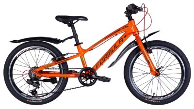 Велосипед AL 20" Formula ACID Vbr FR рама-11" помаранчево-чорний 2026