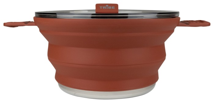 Каструля Tribe Collapsible Pot 2,5 л силіконова T-FF-0025, brown