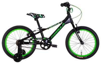 Велосипед AL 18" Formula Kid SLIM BH рама-9" чорний з зеленим 2026