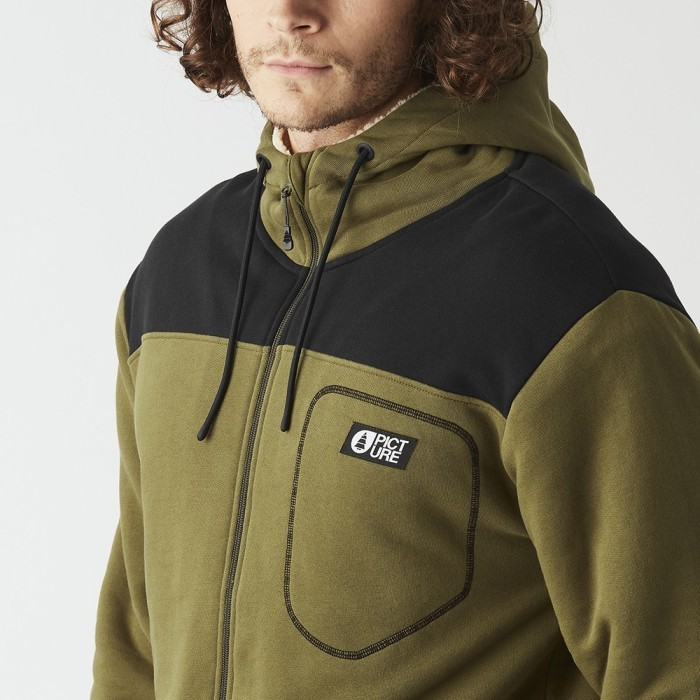 Picture Organic жіноча толстовка Basement Plush Zip tobacco L