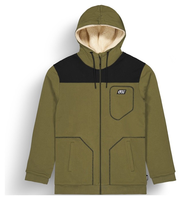 Picture Organic жіноча толстовка Basement Plush Zip tobacco L