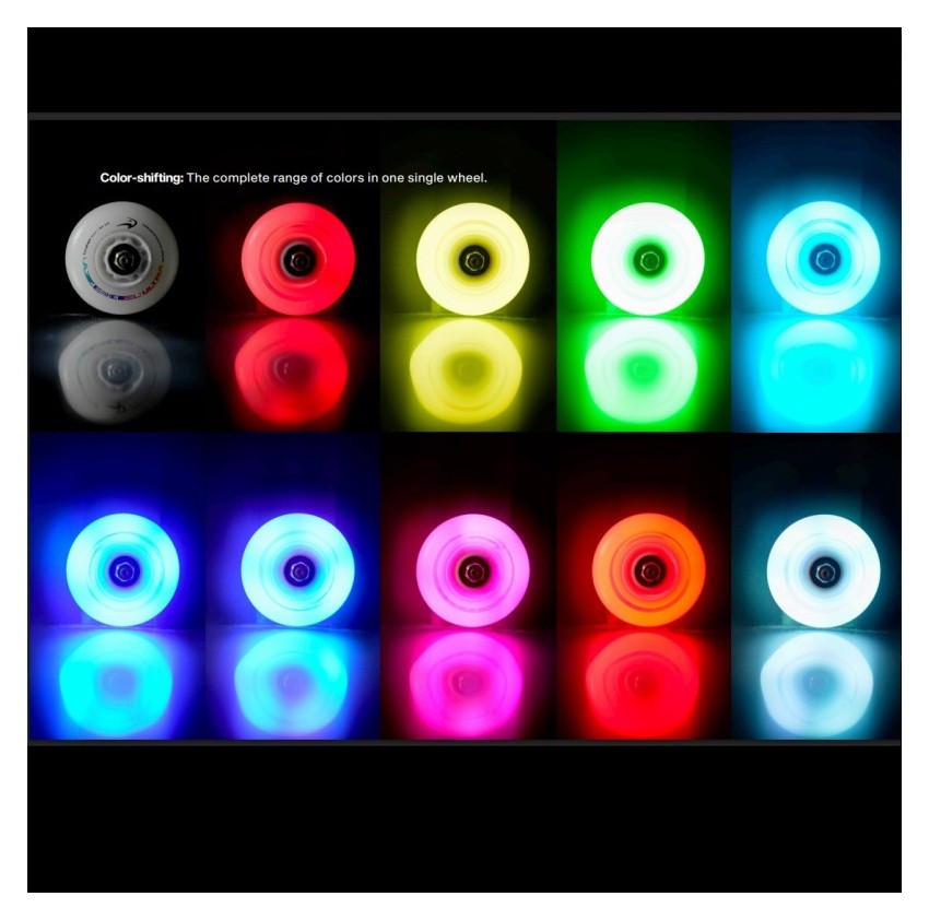 Сяючі колеса для роликів Flying Eagle Lazerwheelz Ultra+Sparks 88A 4 шт рожеві