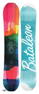 Сноуборд Bataleon FEELBETTER 149 Blue/multicolor/white (10.17.FEEL) O