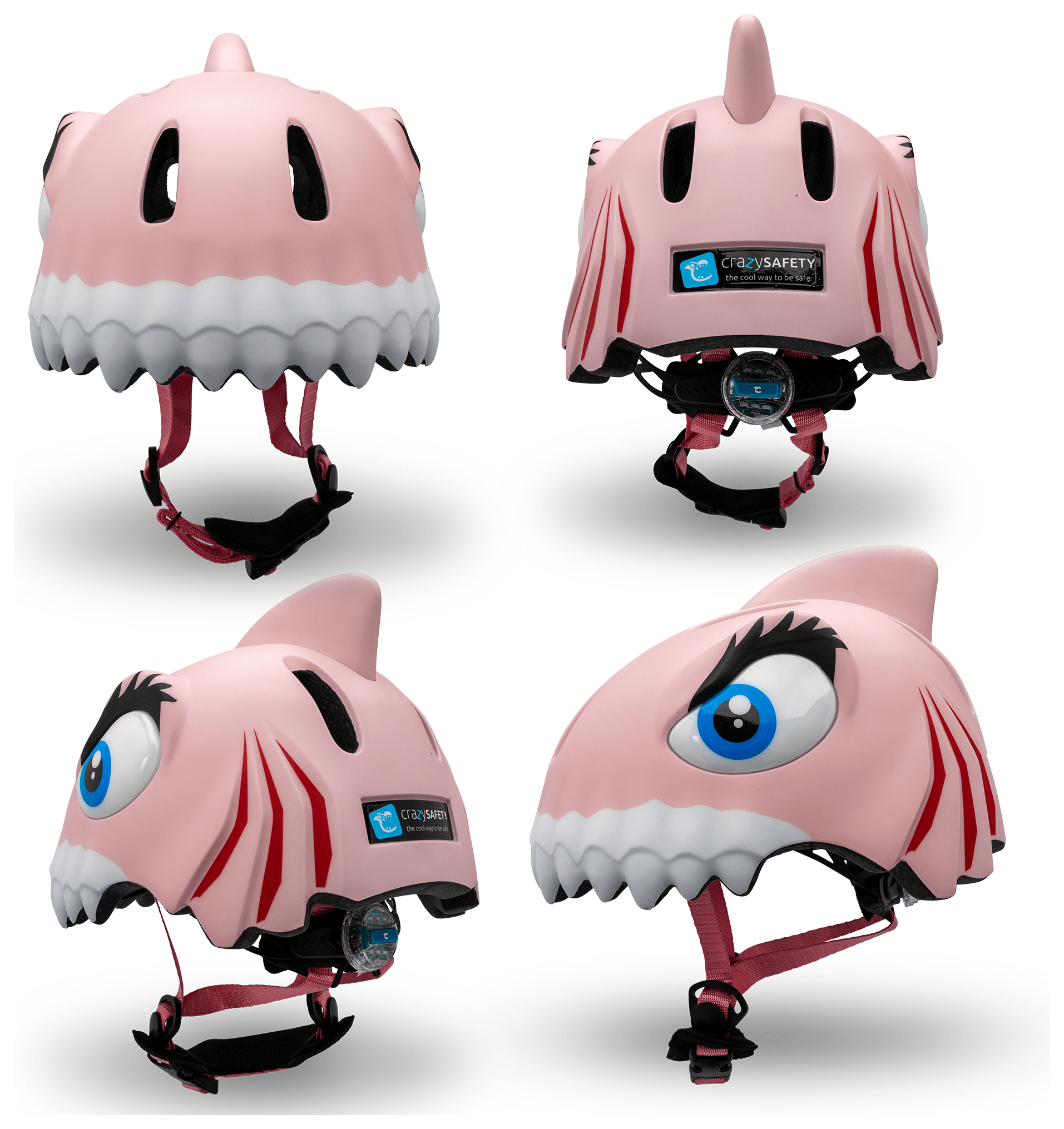 Шолом Crazy Safety Pink Shark