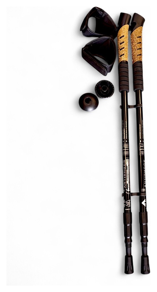 Палиці для скандинавської ходьби 553 Bavar Sport (чорний)